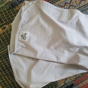 Ollie White Baby Swaddle Blanket